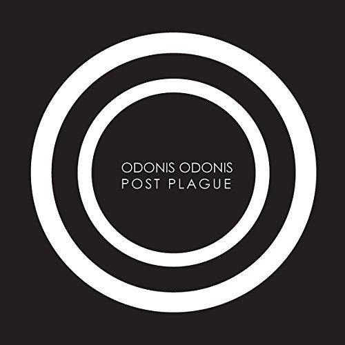 Black square with concentric white circles and album title "Odonis Odonis - Post Plague".