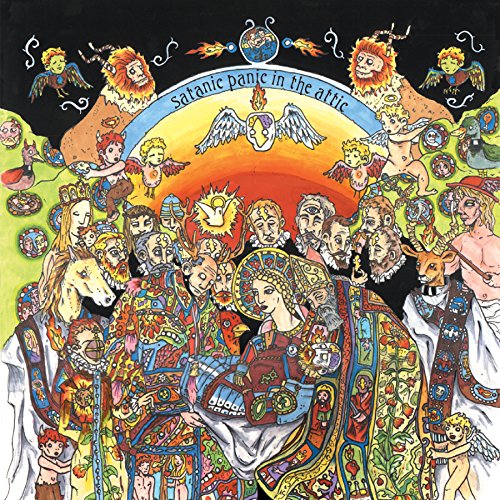 Colorful, detailed album cover with figures, animals, and religious imagery.