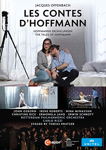 DVD cover for "The Tales of Hoffmann" with opera scenes and performers' names listed.