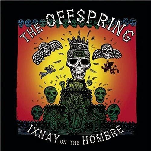 The Offspring album cover: skulls, crowns, and figures on orange background.