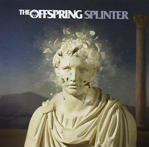 The Offspring Splinter album cover features a stone bust shattering against a dark background.