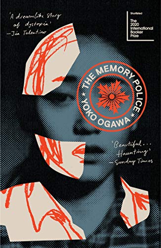 Book cover for “The Memory Police” by Yoko Ogawa, featuring a fragmented face.