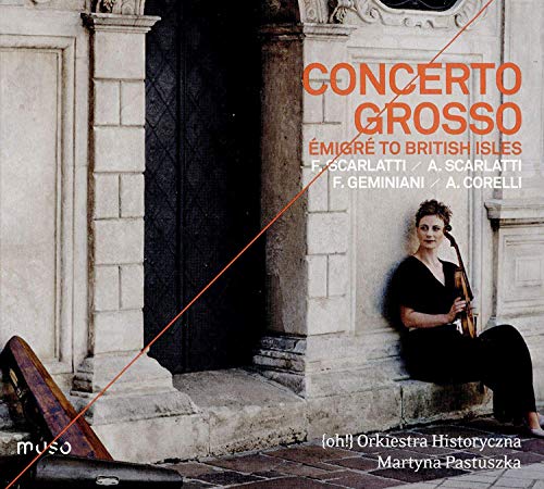 CD cover featuring a woman with a viola in front of a stone archway.