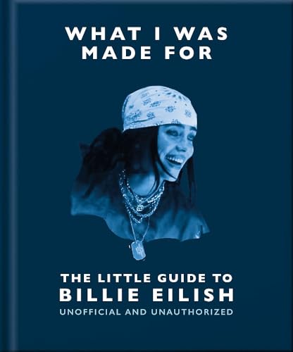 Book cover featuring Billie Eilish in a bandana, with blue text.