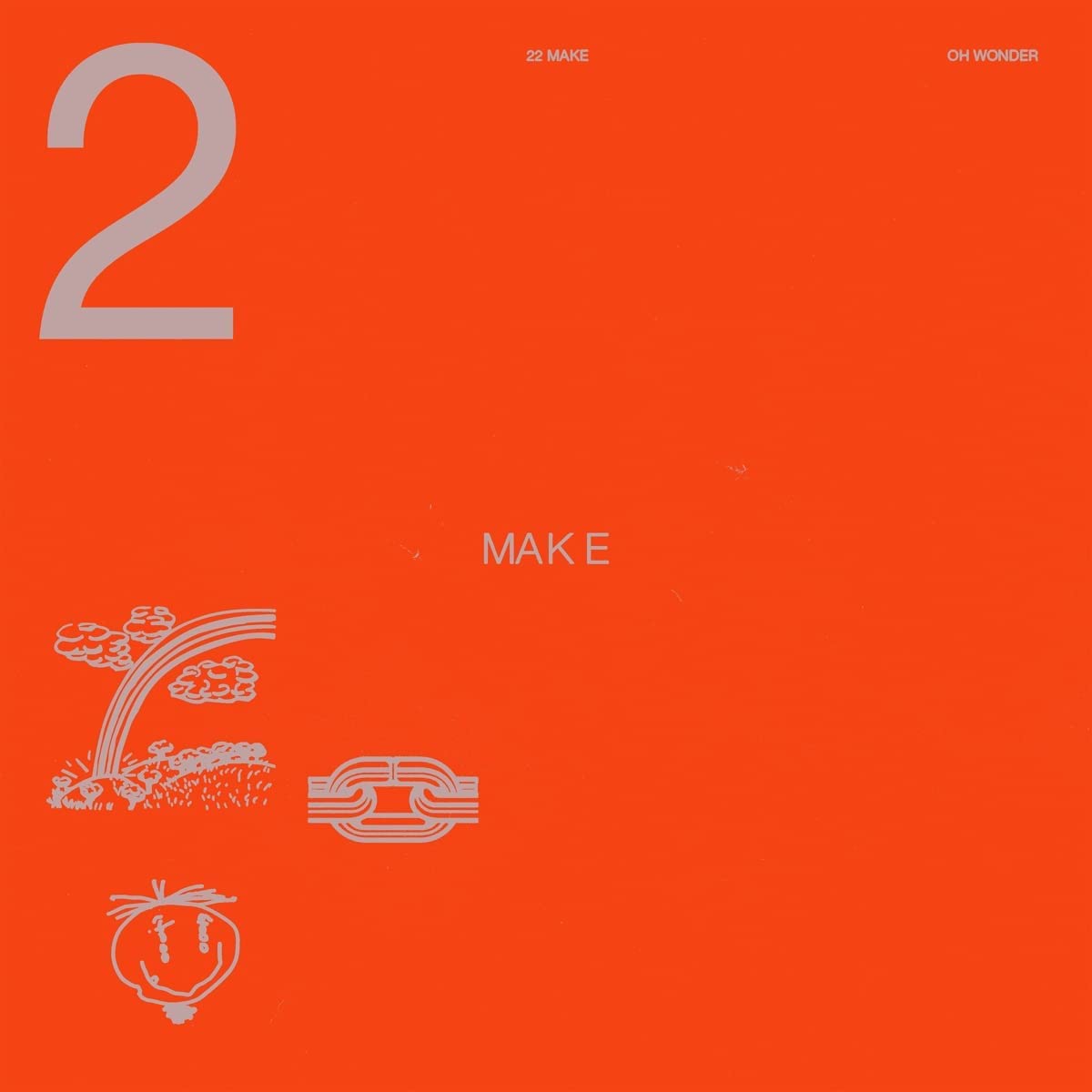 An orange vinyl record sleeve with a black vinyl record partially visible.