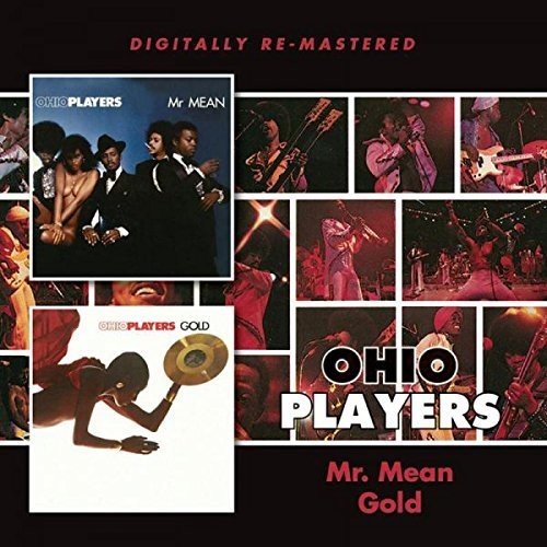Ohio Players album covers and live performance images on a black background.