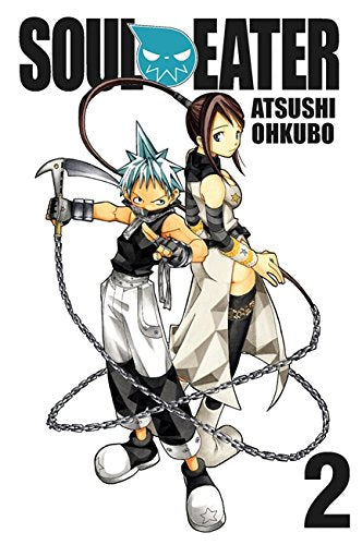 “Soul Eater, Vol. 2” cover featuring two anime-style characters and chains.