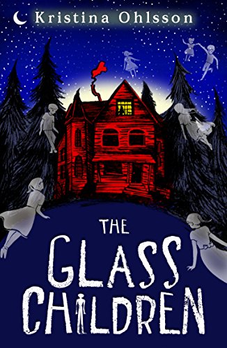 Book cover showing a red house at night surrounded by floating, ghostly children.