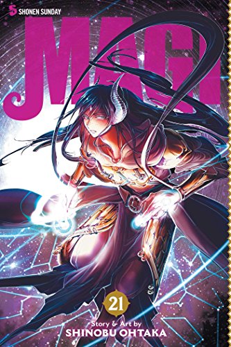 Manga volume 21 cover featuring a golden armored figure with dark hair.