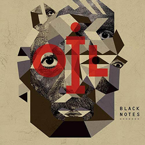 CD cover art: fragmented face with red "Oil" text and geometric shapes.