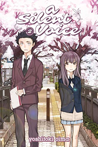 Manga cover featuring a boy and girl standing on a bridge under cherry blossoms.