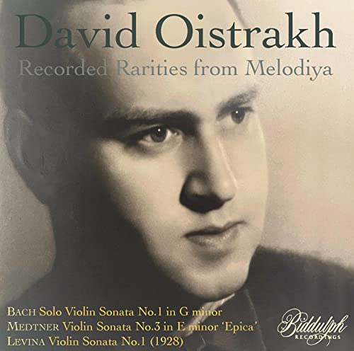 CD cover featuring a portrait of violinist David Oistrakh.