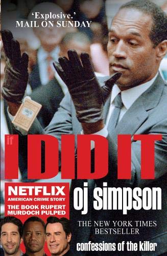 Book with black cover, white text, and O.J. Simpson's portrait on the front.