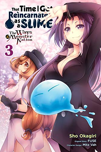 Manga cover featuring two anime women, a slime, and title text.