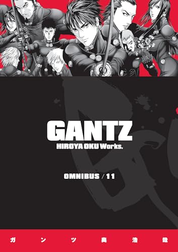 Gantz Omnibus Volume 11 cover: group of armed manga characters.