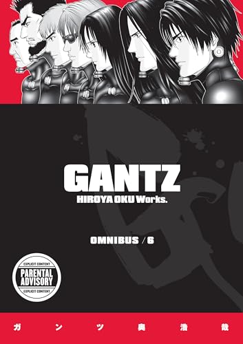 Gantz Omnibus Volume 6 cover: manga characters with black and red design.