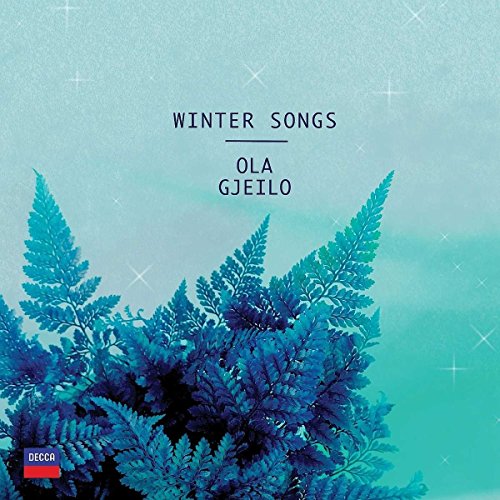 CD cover for Ola Gjeilo’s “Winter Songs” with blue ferns.