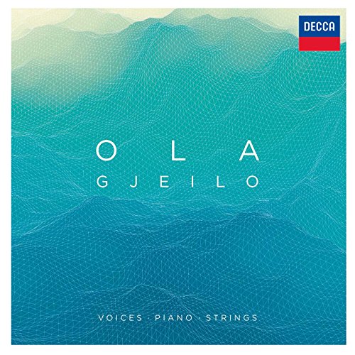 CD cover featuring a blue wireframe mountain landscape with the text Ola Gjeilo.