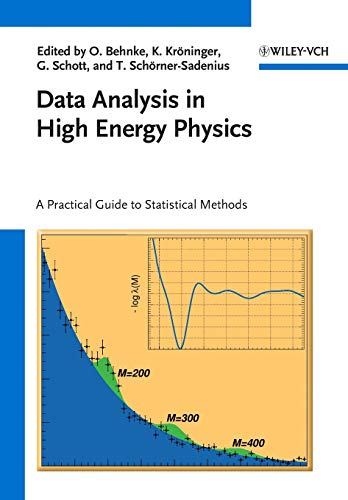 Book cover: "Data Analysis in High Energy Physics" with a graph illustration.