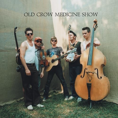 Old Crow Medicine Show band portrait with string instruments.