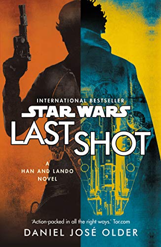 Book cover featuring Han Solo and Lando Calrissian, split orange and blue.
