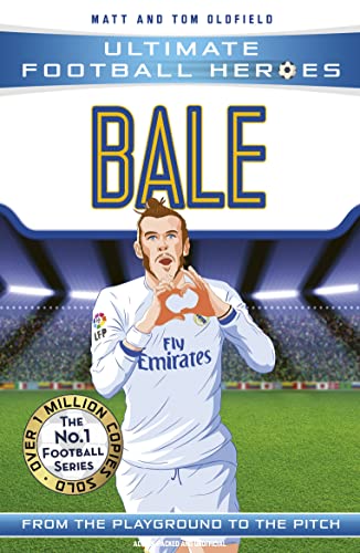 Book cover featuring Gareth Bale in a white football kit, making a heart shape.