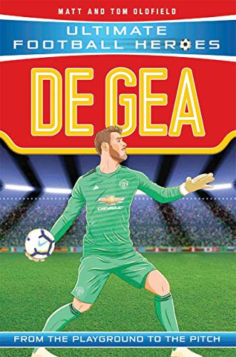Book cover featuring football goalkeeper David de Gea in Manchester United uniform.