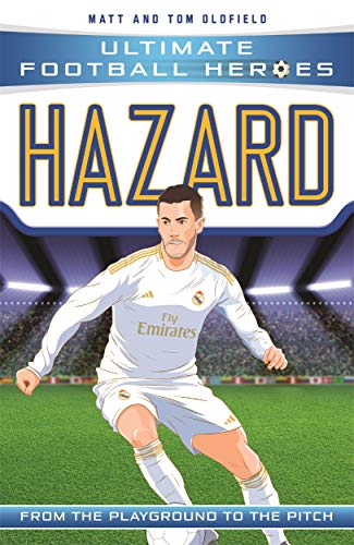 Book cover featuring Eden Hazard in a white football kit.