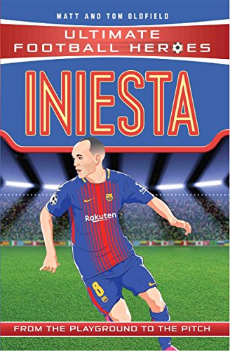 BookBok cover featuring an illustration of Iniesta in a BarcelonaH Barcelona football kit.