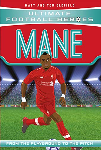 Book cover featuring Sadio Mané in a red Liverpool football kit.