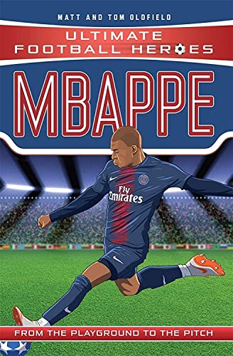 Book cover featuring Kylian Mbappé in a Paris Saint-Germain football kit.