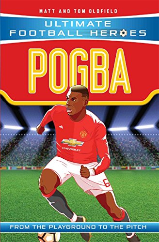 Book cover featuring footballer Paul Pogba in a red Manchester United kit.