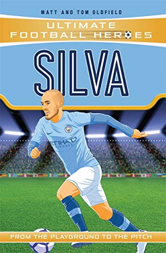 Book cover featuring footballer David Silva in a light blue kit.