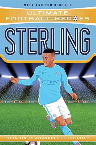 Book cover featuring Raheem Sterling in a Manchester City uniform on a field.