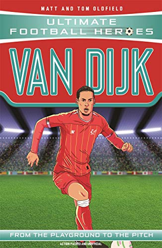 Book cover featuring footballer Virgil van Dijk in a red Liverpool kit.