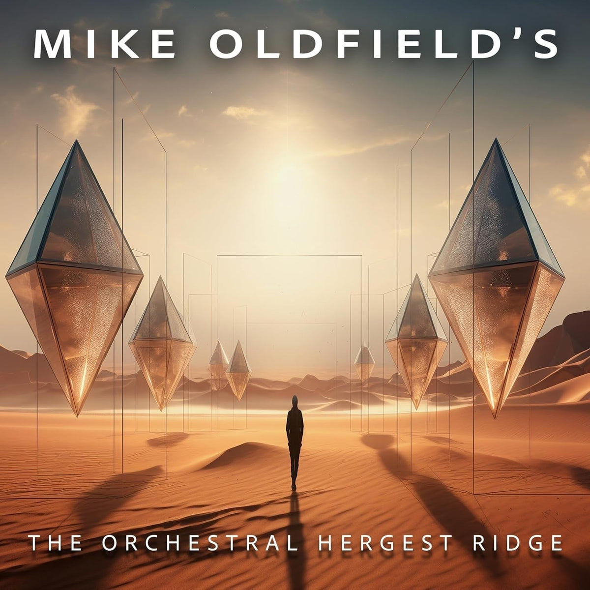 CD cover: desert landscape with geometric shapes and a lone figure.