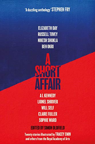 Book cover: "A Short Affair" anthology with red and blue color block design.