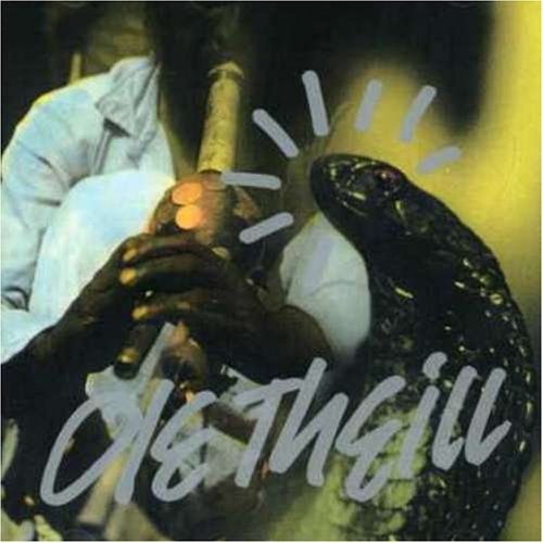 "Ole Theill album cover featuring a man holding a pipe with a snake."