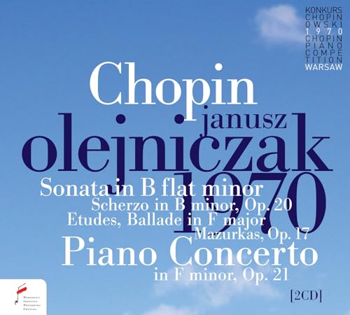 CD cover for Chopin's Piano Concerto with Olejniczak, Warsaw Philharmonic.