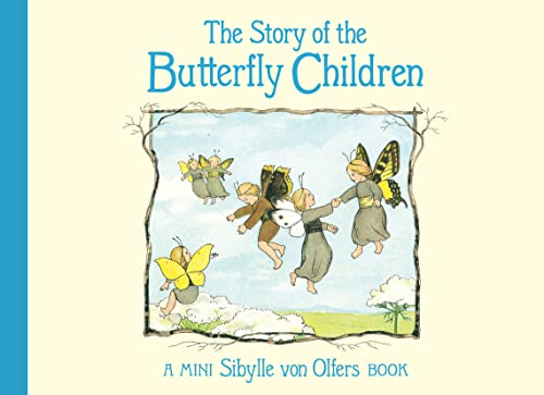Book cover illustration showing children with butterfly wings dancing in a light blue sky.