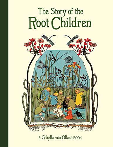 Book cover featuring children in colorful clothing playing in a pond with dragonflies.