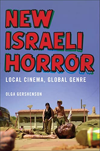 Book cover with bold red text, “New Israeli Horror,” and a disturbing image.