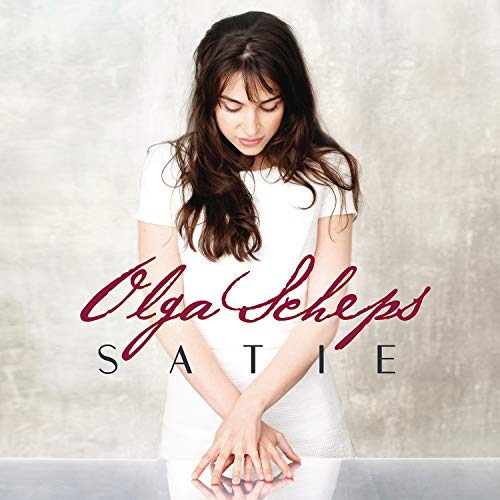 Olga Scheps album cover featuring a woman in a white dress.