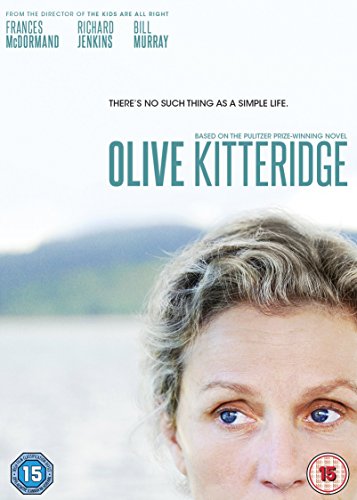DVD cover for "Olive Kitteridge" featuring Frances McDormand’s portrait.