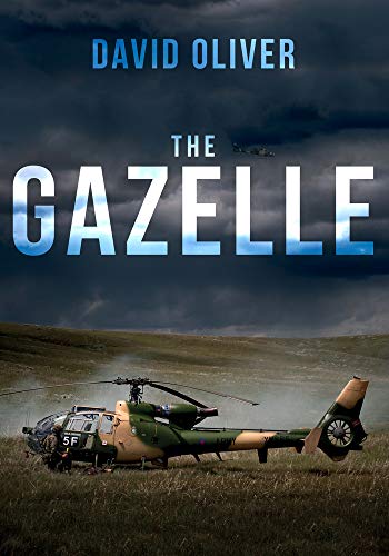 Book cover featuring a military helicopter in a grassy field.