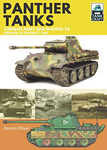 Book cover featuring a Panther tank model, historical photos, and a technical side profile.