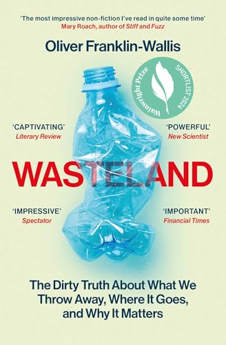 Book cover: “Wasteland” with a crushed plastic bottle image.