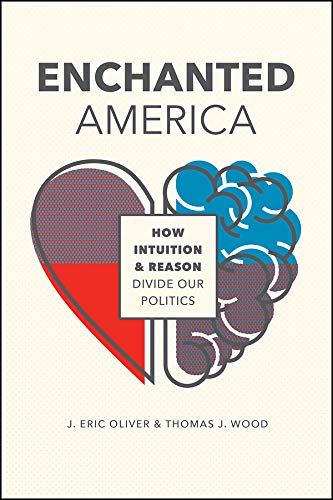 Book cover: "Enchanted America" with heart and brain imagery.
