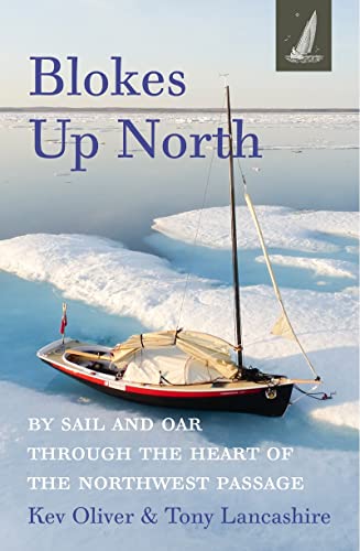 Book cover: sailboat on icy water, titled "Blokes Up North".