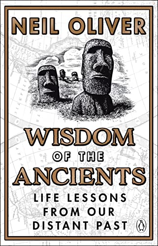 Book cover featuring two Moai statues and the title "Wisdom of the Ancients".